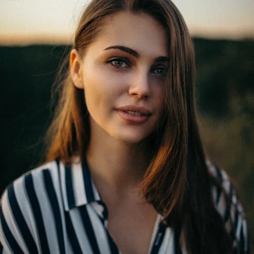 Female model portrait example