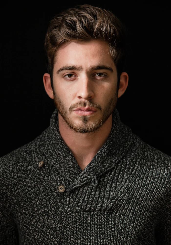 Male model portrait example